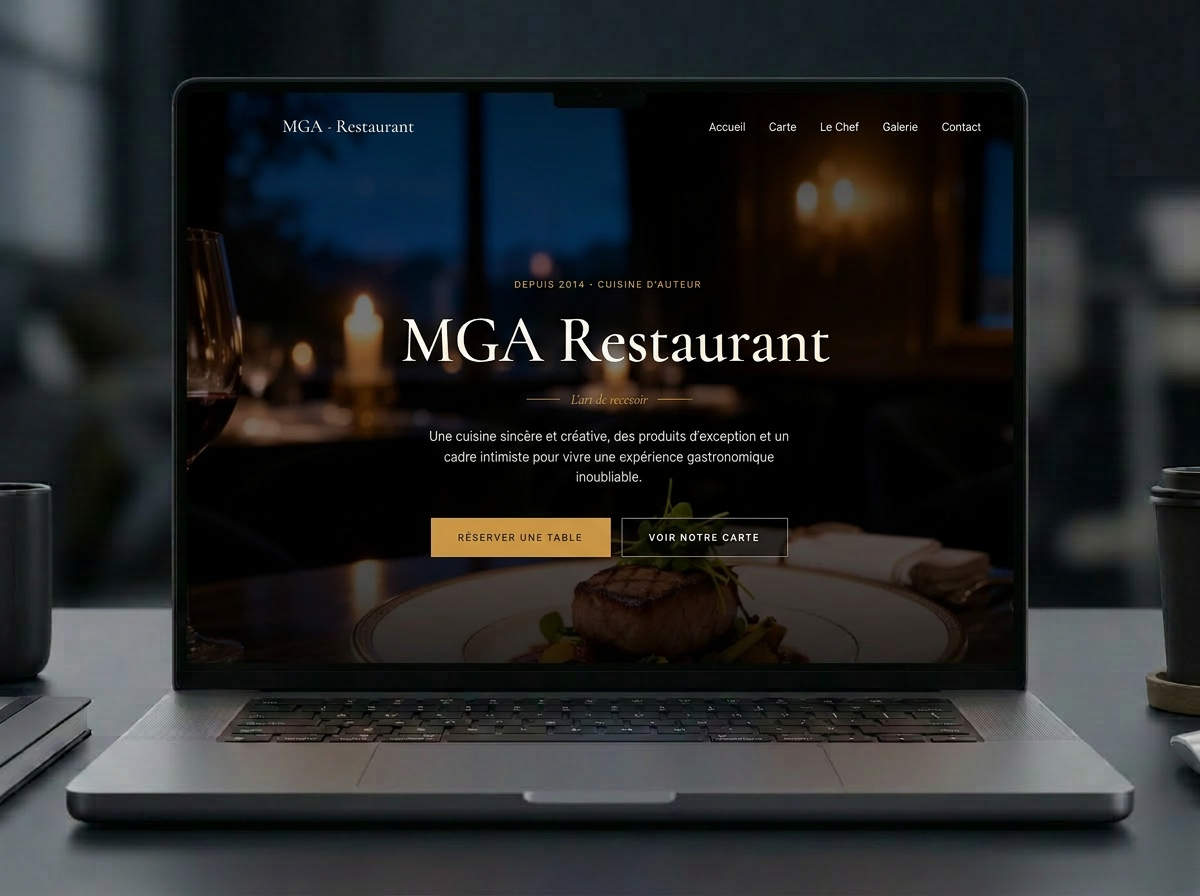 Site restaurant moderne